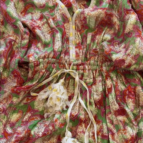 Floral V-Neck Mini Dress - Picture 9 of 9